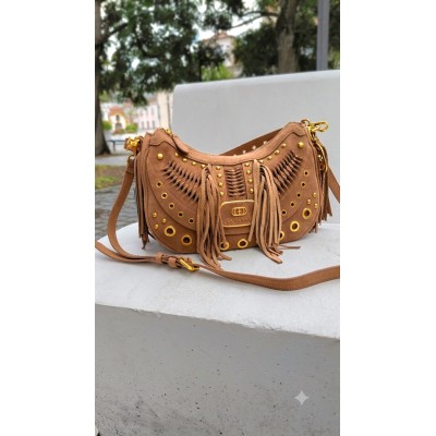 BOLSA EM CAMURÇA CAMEL